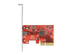 DELOCK PCI Expr x4 Card 1 x extern USB 20 Gbps USB-C Bu. 3A