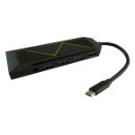LC-Power LC-HUB-C-MULTI-6-RGB Schnittstellen-Hub USB 3.2 Gen 2 (3.1 Gen 2) Type-C 5000 Mbit/s Schwarz
