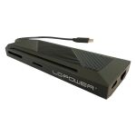LC-Power LC-HUB-C-MULTI-6-RGB Schnittstellen-Hub USB 3.2 Gen 2 (3.1 Gen 2) Type-C 5000 Mbit/s Schwarz