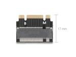 DELOCK Adapter M.2 Key B+M St > M.2 Key M Slot Verlängerung