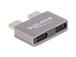 DELOCK USB Adapter 40Gbps USB Type-C 2xStecker zu 2xBuchse