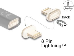 DELOCK Magnetischer Adapter 8 Pin Lightning Stecker