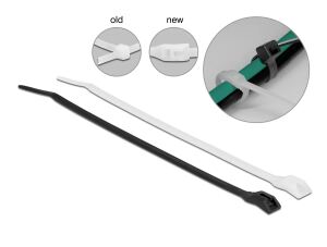 DELOCK Kabelbinder mit flachem Kopf L 205 x B 4,6 mm 100 Stk