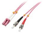Lindy 46350 InfiniBand/Glasfaserkabel 1 m LC ST Pink