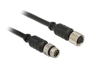 DELOCK M8 Sensor-Aktorverlängerungskabel 6 Pin Stecker 10 m