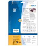 HERMA Sicherheitsetiketten A4 45.7x21.2 mm weiß extrem stark haftend Folie matt 1200 St.