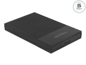 DeLOCK Externes Gehäuse für 2.5″ SATA HDD / SSD mit SuperSpeed USB Typ Micro-B Buchse - werkzeugfrei