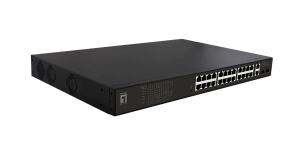 LevelOne GEP-2821 Netzwerk-Switch Unmanaged Gigabit Ethernet (10/100/1000) Power over Ethernet (PoE) 1U Schwarz