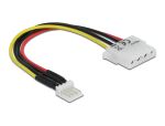 DELOCK Stromkabel Floppy St 4pin -> Molex 4Pin BU 15cm
