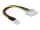 DELOCK Stromkabel Floppy St 4pin -> Molex 4Pin BU 15cm
