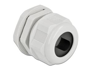 DELOCK Kabelverschraubung PG29 für Flachkabel grau 2 Stück