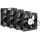 Inter-Tech 88887290 Computerkühlsystem Computergehäuse Ventilator 8 cm Schwarz 4 Stück(e)