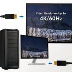 LogiLink CD0101 DisplayPort-Kabel 2 m Schwarz