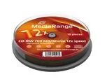 MediaRange MR235 CD-Rohling CD-RW 700 MB 12x 10 Stück(e)