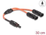 DELOCK DL4 Solar Splitter Kabel 1 x Buchse zu 2 x Stecker 30 W7P