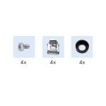 LogiLink PDU4B01 Stromverteilereinheit (PDU) 4 AC-Ausgänge 1U Schwarz