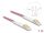 DELOCK LWL Kabel LC Duplex zu LC Duplex Multimode OM4 1 m