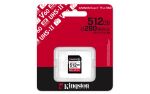 Kingston Technology 512GB Canvas React Plus SDXC UHS-II 280R/150W U3 V60 for Full HD/4K