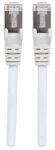 Intellinet Netzwerkkabel mit Cat6a-Stecker und Cat7-Rohkabel, S/FTP, 100% Kupfer, LS0H, 0,5 m, weiß