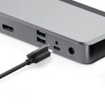 ALOGIC DUPRMX2-100 laptop-dockingstation & portreplikator Kabelgebunden USB 3.2 Gen 1 (3.1 Gen 1) Type-C Grau, Schwarz