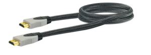 Schwaiger HDM0150G 063 HDMI-Kabel 1,5 m HDMI Typ A (Standard) Schwarz, Grau
