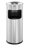 Durable Papierkorb mit Ascher Safe rund