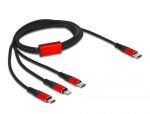 DELOCK USB Ladekabel 3 in 1 USBC -> LightningType-CMicro