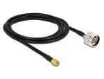 DELOCK HF Kabel SMA -> N St/St 2.50m low loss