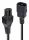 Lindy 30314 Stromkabel Schwarz 2 m C14-Koppler C15-Koppler