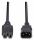 Lindy 30314 Stromkabel Schwarz 2 m C14-Koppler C15-Koppler