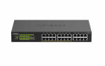 NETGEAR GS324P Unmanaged Gigabit Ethernet (10/100/1000) Power over Ethernet (PoE) 1U Schwarz