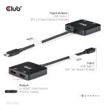 CLUB3D USB-C® Hub to Dual HDMI™ 4K60Hz M/F+PD3.0 100 Watt