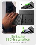 ICY BOX IB-4013MCL-C4, 4 fach Clone und DockingStation für M.2 NVME SSDs, USB 4.0 Host 40 Gbit/s