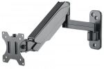 Manhattan Universal-Wandhalterung mit Gasdruckfeder für einen Monitor, Halterungsarm mit Gasdruckfeder, Kugelgelenk und Verlängerungsarm, geeignet für einen Monitor von 17" bis 32"* und bis zu 8 kg