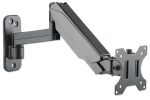 Manhattan Universal-Wandhalterung mit Gasdruckfeder für einen Monitor, Halterungsarm mit Gasdruckfeder, Kugelgelenk und Verlängerungsarm, geeignet für einen Monitor von 17" bis 32"* und bis zu 8 kg