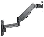 Manhattan Universal-Wandhalterung mit Gasdruckfeder für einen Monitor, Halterungsarm mit Gasdruckfeder, Kugelgelenk und Verlängerungsarm, geeignet für einen Monitor von 17" bis 32"* und bis zu 8 kg