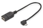 DIGITUS USB AdapterKonverter,OTG,micro BSt-ABu,0,15m,sw