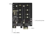 DELOCK PCI Express x1 Karte zu 2 x intern M.2 Key B