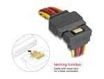 DELOCK Stromkabel SATA 15pin -> 2x SATA 15pin St/Bu/Bu 15cm