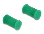 DELOCK DL4 Staubschutz für Stecker und Buchse, 2-teilig grün