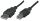Manhattan Hi-Speed USB B Anschlusskabel, USB 2.0, Typ A Stecker - Typ B Stecker, 480 Mbps, 0,5 m, Schwarz