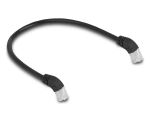 DELOCK RJ45 Netzwerkkabel Cat.6A S/FTP Slim 45° 0,5m...