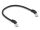 DELOCK RJ45 Netzwerkkabel Cat.6A S/FTP Slim 45° 0,5m schwarz