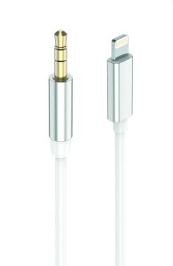 2GO 797218 Audio-Kabel 1 m 3.5mm Lightning Weiß