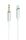 2GO 797218 Audio-Kabel 1 m 3.5mm Lightning Weiß