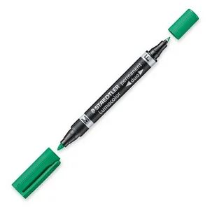Staedtler Lumocolor Duo Permanent-Marker Feine/ runde Spitze Grün 1 Stück(e)