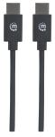 Manhattan USB 2.0 Typ C-Kabel, Typ C-Stecker auf Typ C-Stecker, 480 Mbit/s, 2 m, schwarz