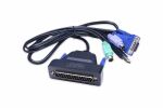 Digitus 19" LCD KVM Konsole, 1-Port VGA, deutsche Tastatur