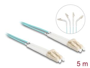DELOCK LWL Kabel LC Duplex zu LC Duplex Multimode OM3 5 m
