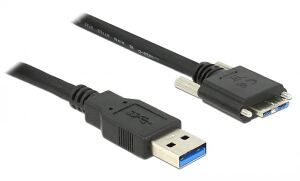DELOCK USB3.0 Kabel A -> Micro-B StSt 2.00m mit Schr